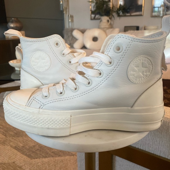 Leather Converse High-Top Sneakers - Picture 5 of 7